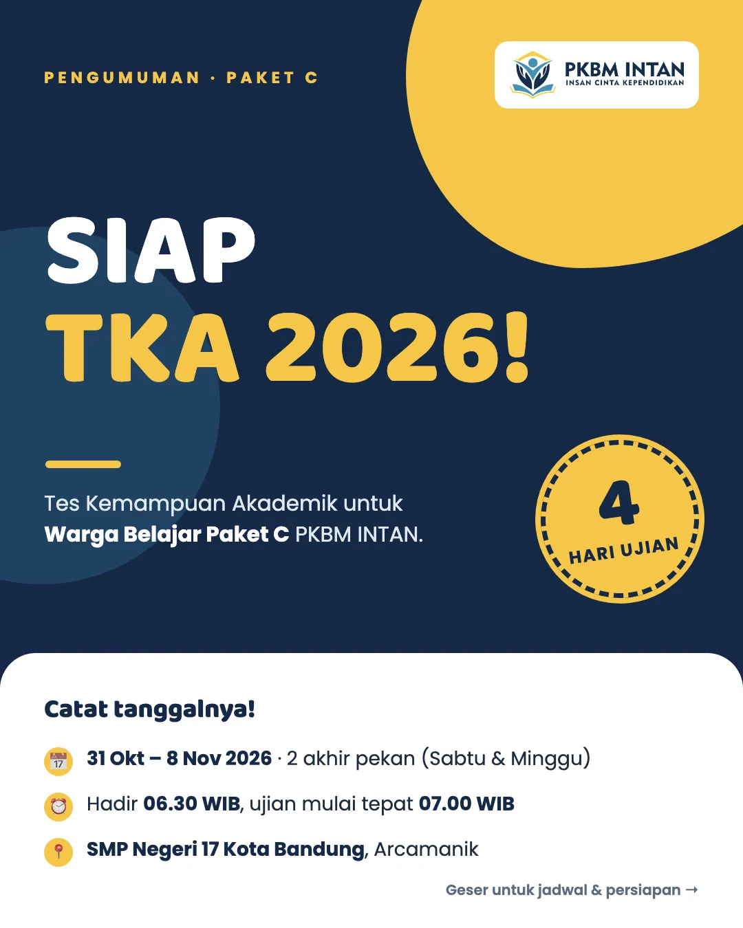 Tes Kemampuan Akademik (TKA) 2026 Paket C