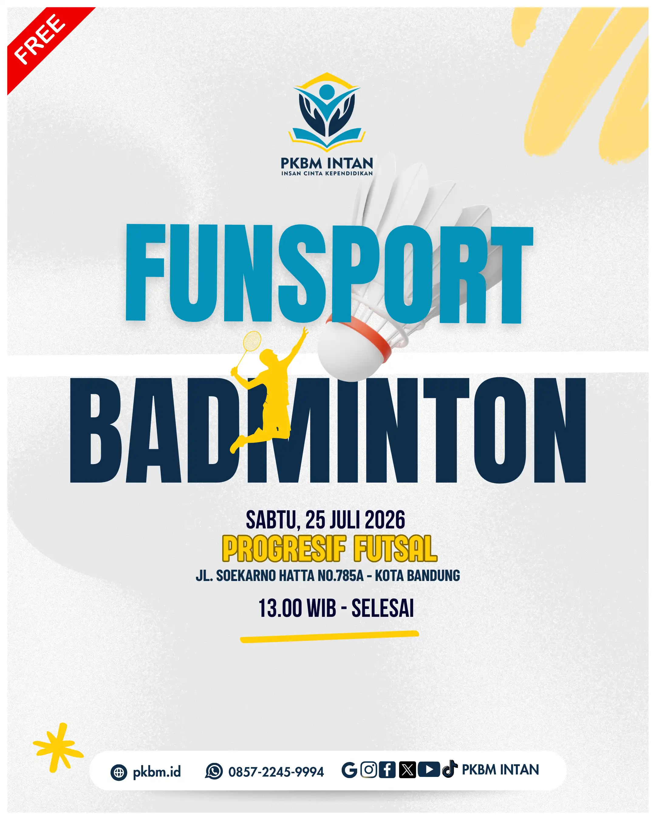 FunSport 25 Jul 2026 : Badminton TIme!